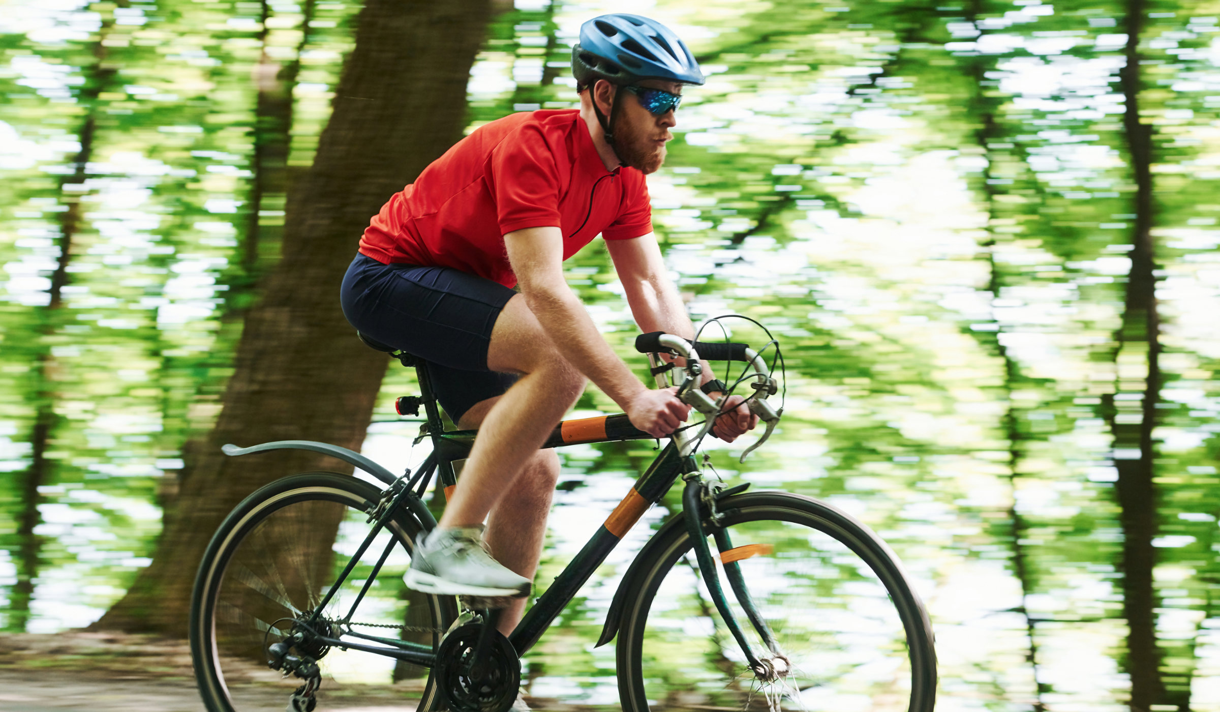 Break a sweat biking along the many acres of trails